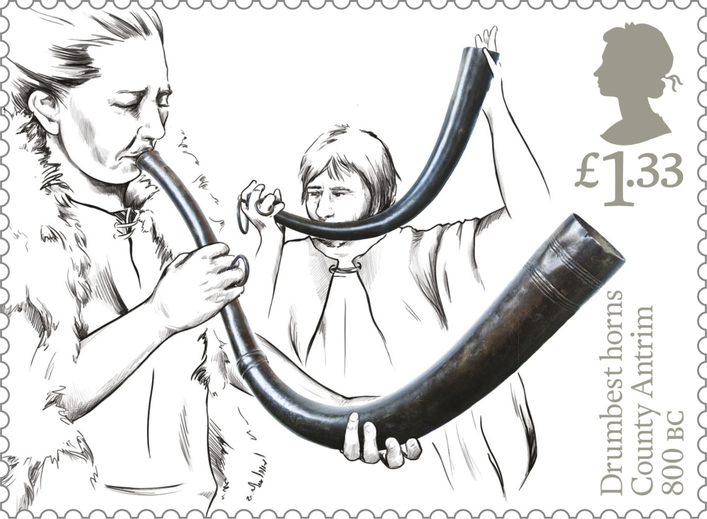 Belfast (Ulster Museum) - Drumbest Horns Stamp