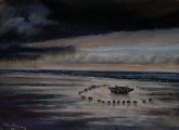 Click for full size image of Seahenge (PID:3180) Seahenge