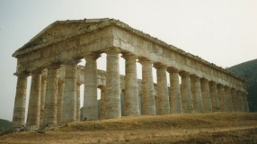 Image 35013 of 53058. The Doric temple at Segesta. Built ~425 BCE but never completed....
