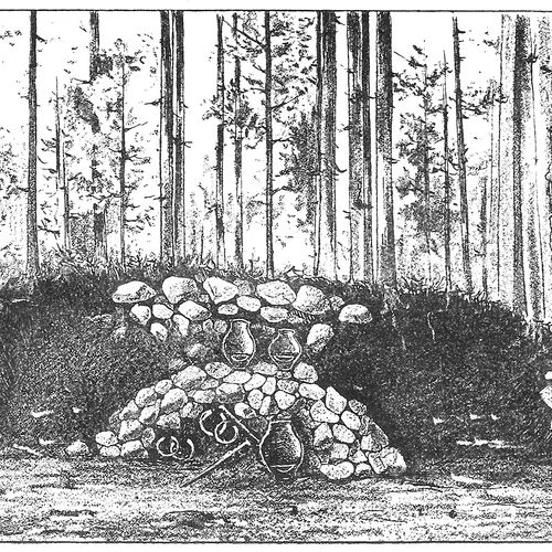 Click for full size image of Barrow cemetery Hemery (PID:146215) Barrow cemetery Hemery