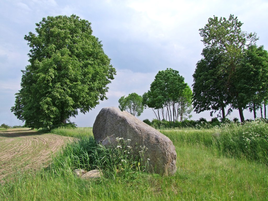 Behind the stone, the road 127. June 2015.

