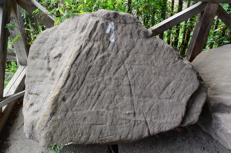 The stone with the solar symbols. Mainly circles.

