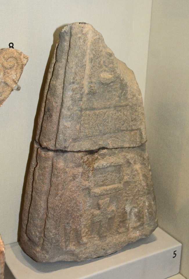Sunderland Museum and Winter Gardens This stone, number 5 in the display cabinet, is known as the Tidfirth Stone, after the name carved in runes on it. The museum information sign drops behind the bottom of the display case, so is not legible in its entirety, but Guy Points, in his
