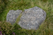 Click for full size image of Danby Rigg Cairn With Standing Stone (PID:167608) Danby Rigg Cairn With Standing Stone