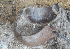 Heathrow - Very rare example of a Bronze Age wooden bowl  1,100BC - PID:3828