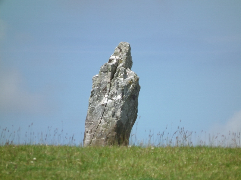 Click for full size image of St Breock Downs Menhir (PID:79351) St Breock Downs Menhir