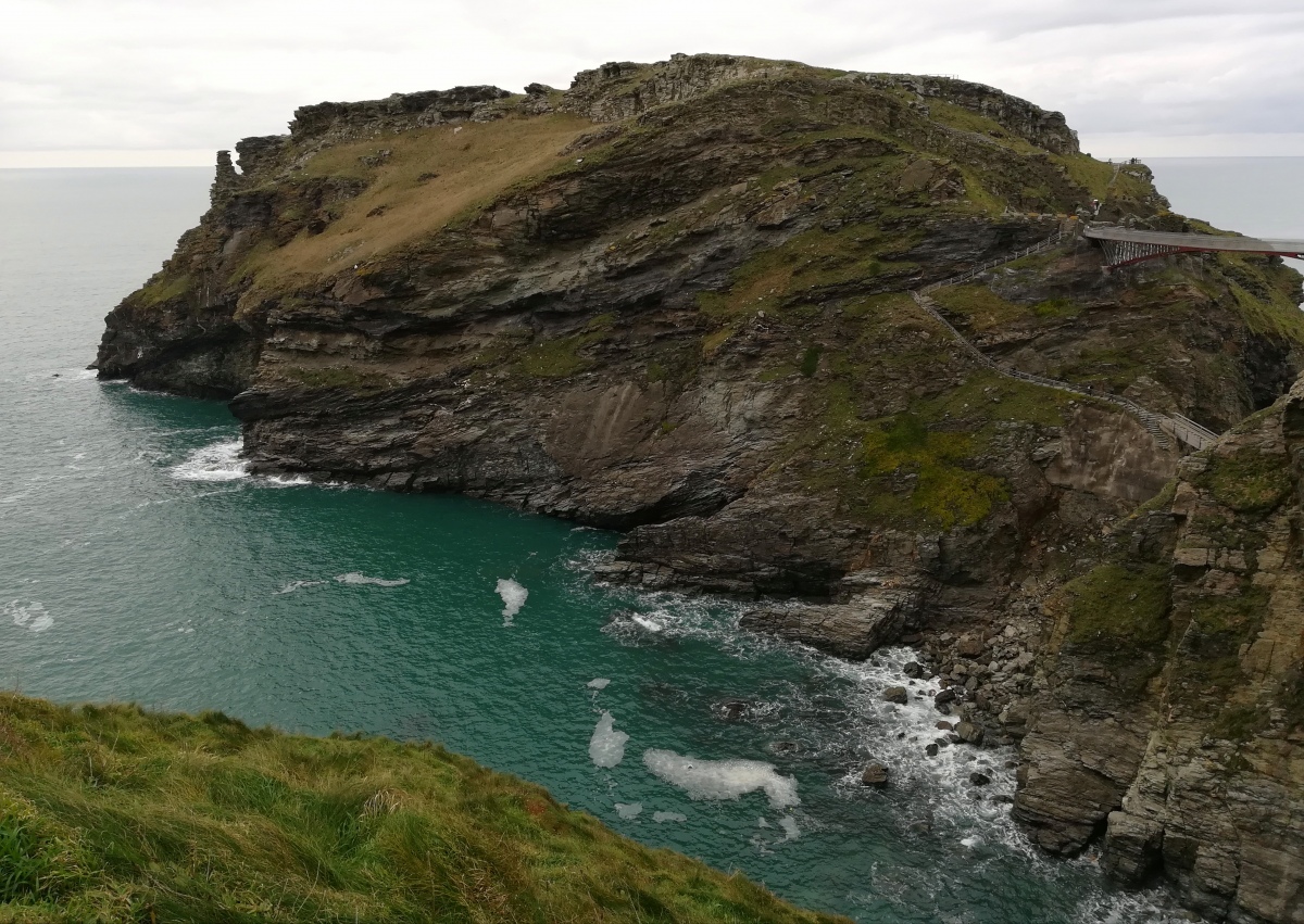 Click for full size image of Tintagel Cliff Castle (PID:269266) Tintagel Cliff Castle