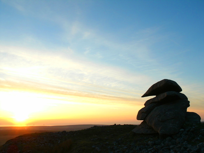 Click for full size image of Showery Tor Ring cairn (PID:107252) Showery Tor Ring cairn