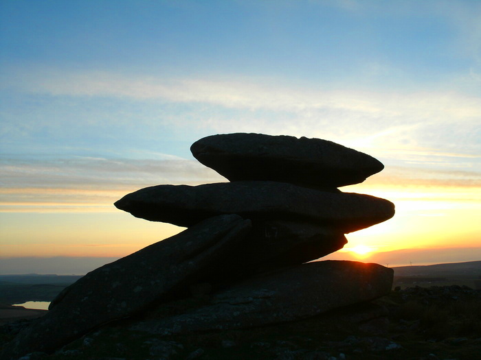 Click for full size image of Showery Tor Ring cairn (PID:107255) Showery Tor Ring cairn