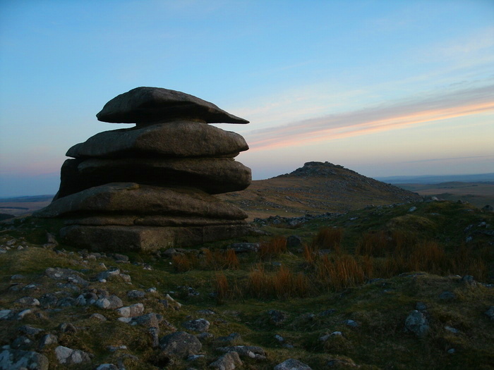 Click for full size image of Showery Tor Ring cairn (PID:107251) Showery Tor Ring cairn