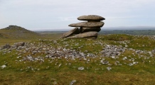 Click for full size image of Showery Tor Ring Cairn (PID:273966) Showery Tor Ring Cairn