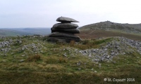 Click for full size image of Showery Tor Ring Cairn (PID:129270) Showery Tor Ring Cairn