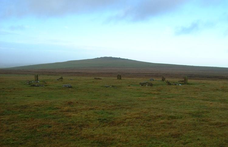 Click for full size image of Langstone Moor circle (PID:641) Langstone Moor circle