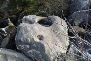 Click for full size image of The Tolmen Stone (Dartmoor) (PID:248700) The Tolmen Stone (Dartmoor)