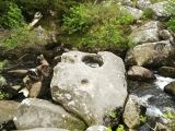 Click for full size image of The Tolmen Stone (Dartmoor) (PID:230206) The Tolmen Stone (Dartmoor)