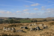 Click for full size image of Hound Tor Ring Cairn (PID:133206) Hound Tor Ring Cairn