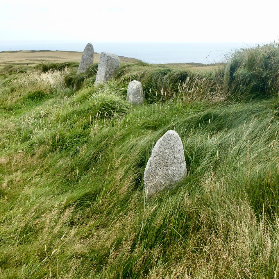 Early Christian memorial stones, Beacon Hill, Lundy Island.