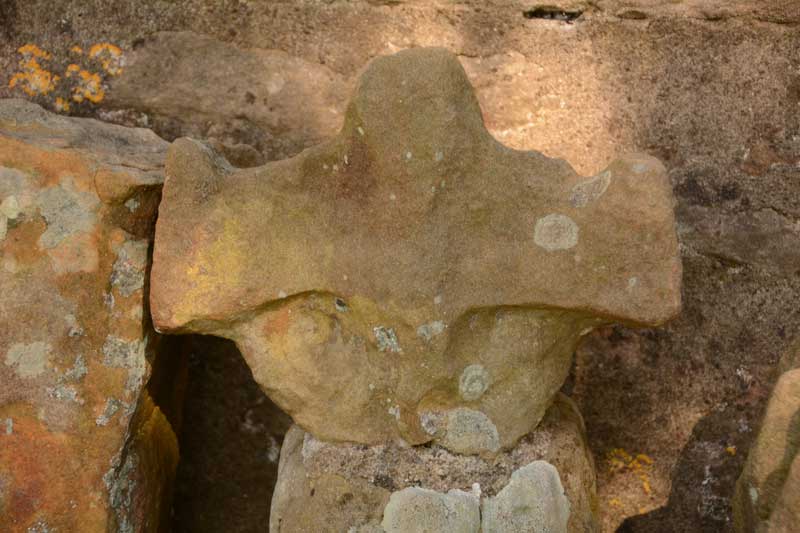Close up of what could be a very worn Anglo Saxon cross head similar to those I've seen at Corbridge and Heddon-on-the-Wall(but which might be an architectural carving - I need to do some more research, as this wasn't mentioned in the church guide or any of the histories I've read so far).
