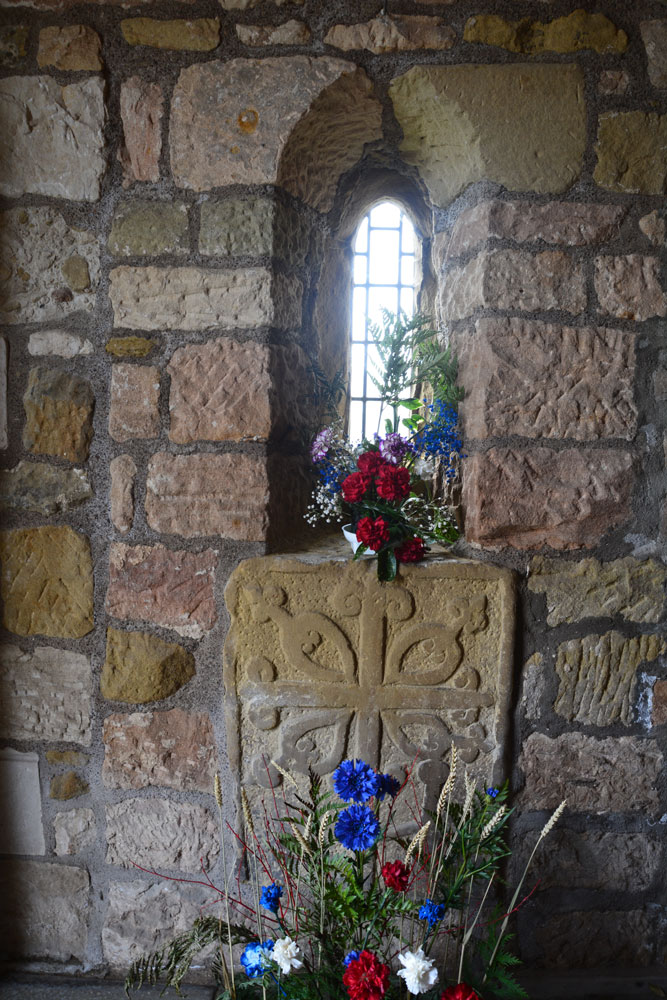 St Bartholomew's Church (Newbiggin by the Sea) Recorded as Newbiggin 16, and sited in the porch: