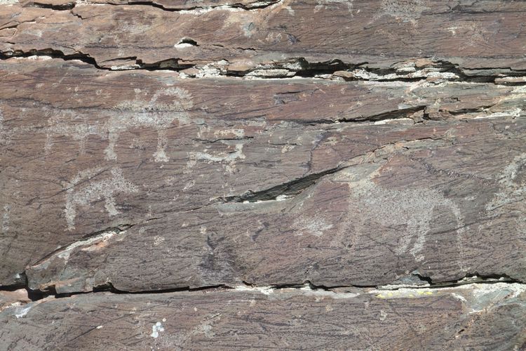 Mt. Shiveet altar stone with petroglyphs