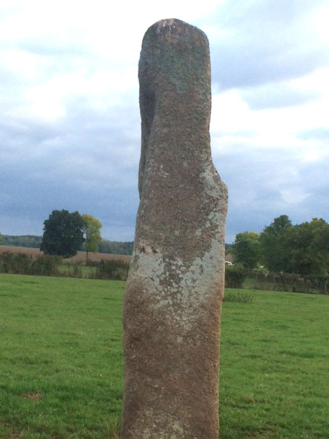 Standing stone in Bourgogne:Côte-d'Or (21) France. A walk around the different sides of the stone - this is side 3.