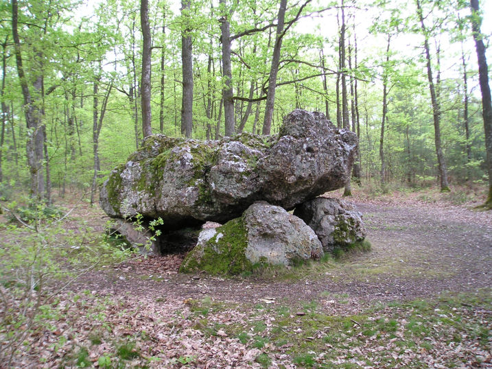 La Pierre Courcoulée, which can be found in the forest near to the village of Les Ventes, in Eure.