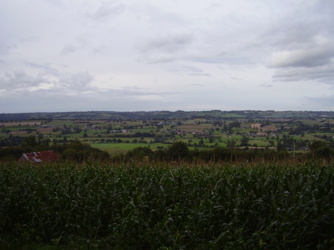 A commanding view of the Sée valley from Camp de Châtelier

