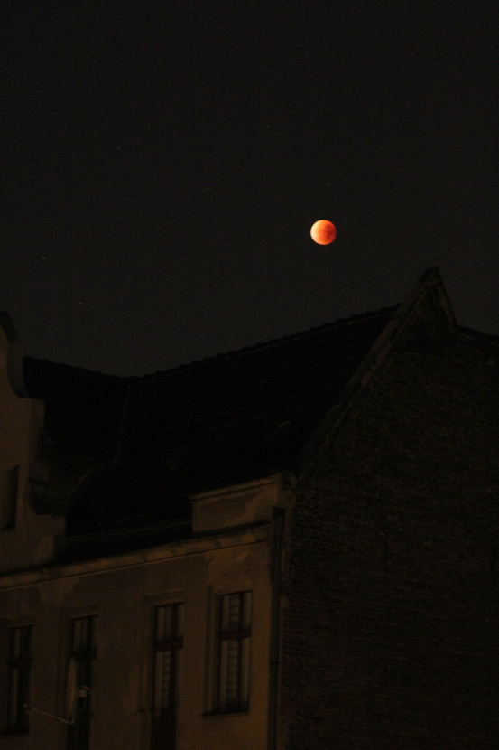 The lunar eclipse 2015 seen from Berlin.