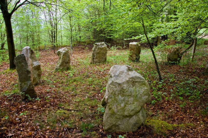 Modern Stone Circle Gimte. Build in memory to an middle-age Place of judgment.