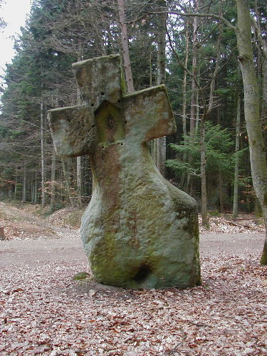 Christianized menhir fraubillenkreuz, ferschweiler