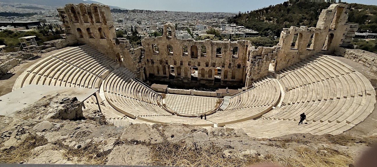 Click for full size image of Odeon Of Herodes Atticus (PID:289741) Odeon Of Herodes Atticus