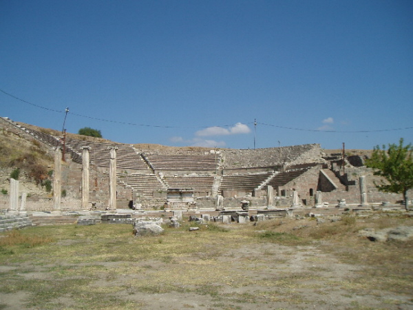 Sanctuary of Asklepius theatre. The patients had to be entertained during their long recoveries.
