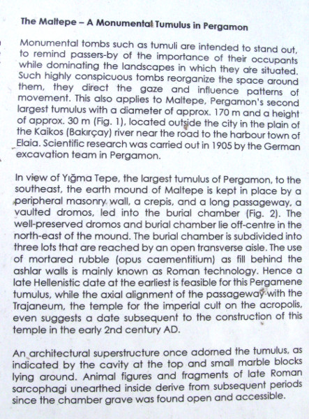 Click for full size image of Bergama Tumulus (PID:186657) Bergama Tumulus