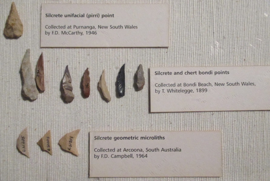 Points and microliths.  November 2014.
