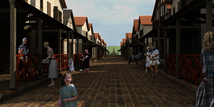 Click for full size image of Heronbridge Roman Strip Settlement (PID:31662) Heronbridge Roman Strip Settlement
