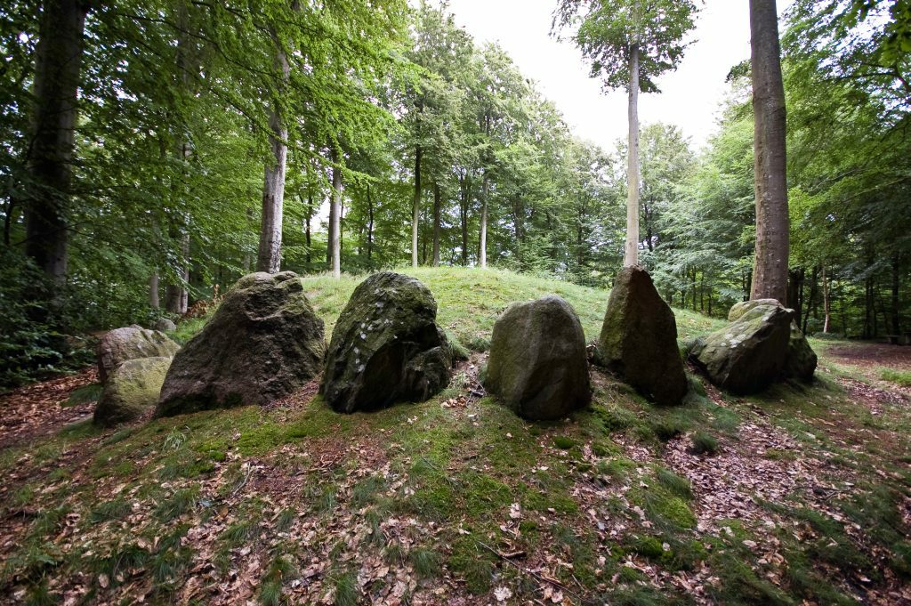 The Barrow is 53m long and is surrounded with 69 stones.