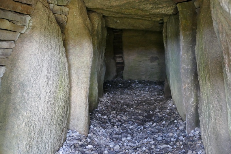 Site in Sorø Denmark. Passage is about five metres long, chamber is about seven meters long and 1,30 high.

