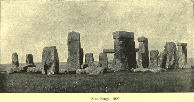 Stonehenge. 1905 photo from
