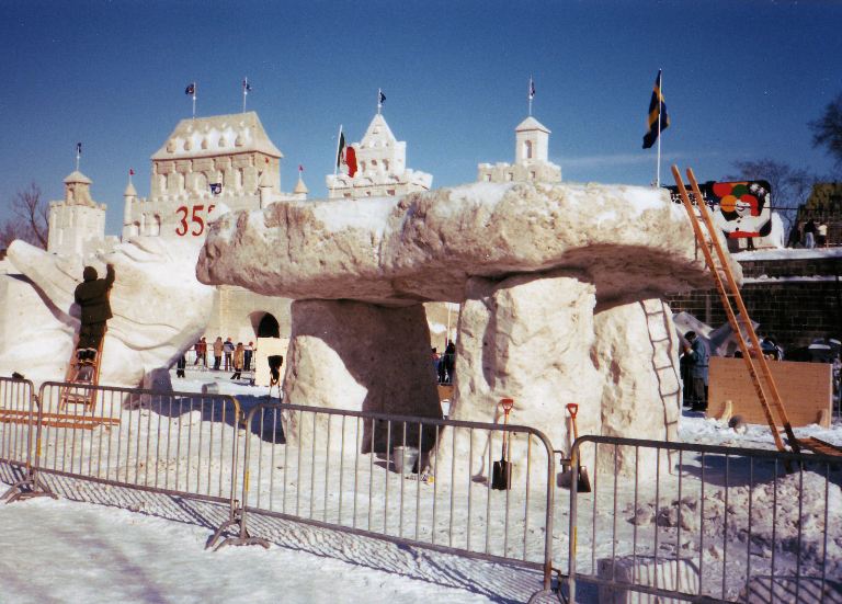 Quebec ice dolmen
