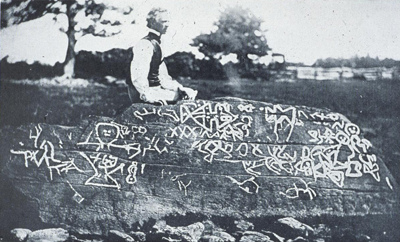 Click for full size image of The Dighton Rock (PID:110268) The Dighton Rock