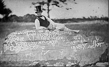 Click for full size image of The Dighton Rock (PID:110267) The Dighton Rock