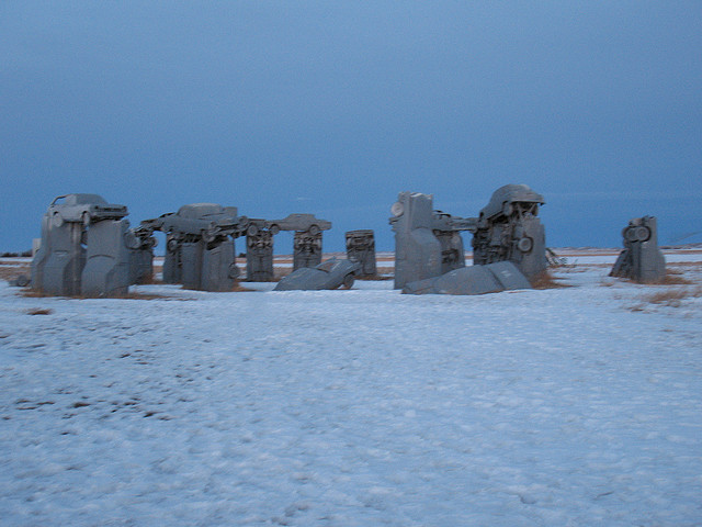 Click for full size image of Carhenge, Nebraska (PID:84325) Carhenge, Nebraska
