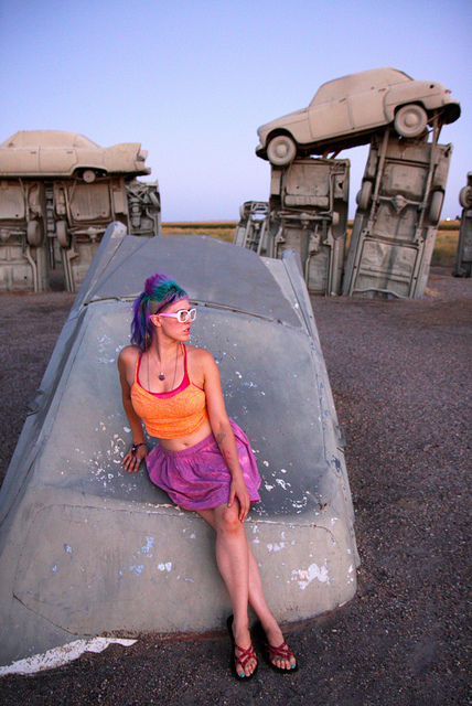 Click for full size image of Carhenge, Nebraska (PID:84327) Carhenge, Nebraska