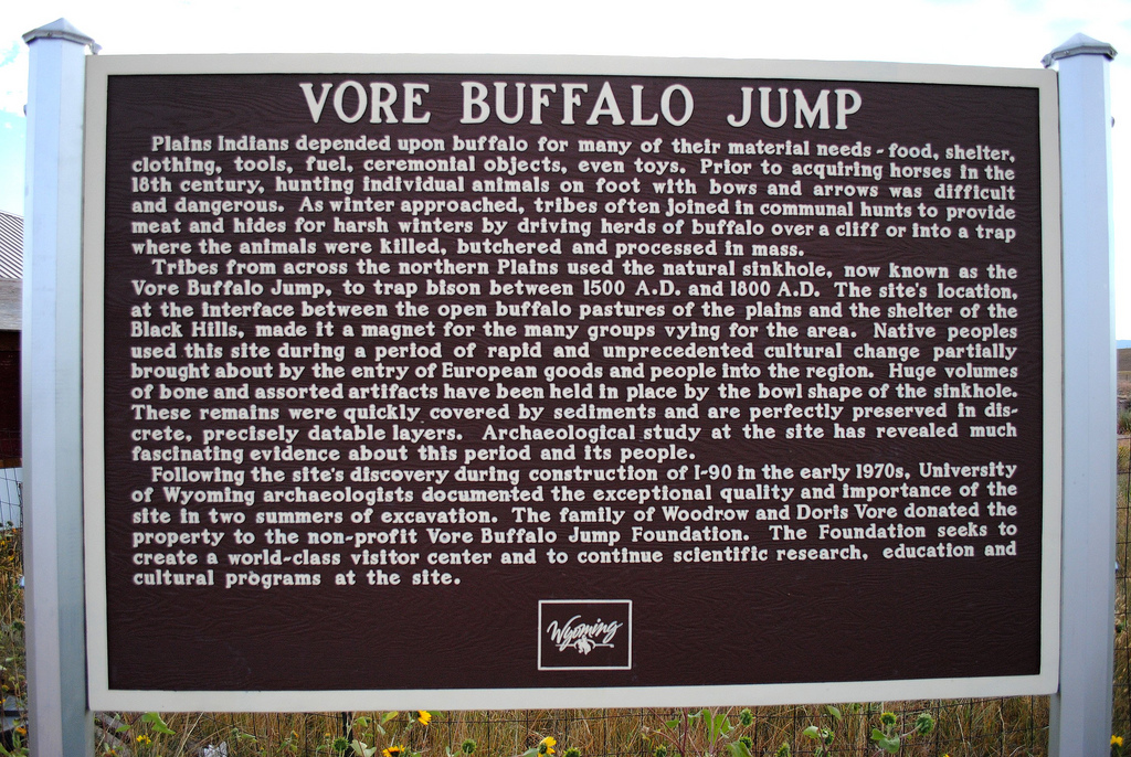 Click for full size image of Vore Buffalo Jump (PID:190573) Vore Buffalo Jump