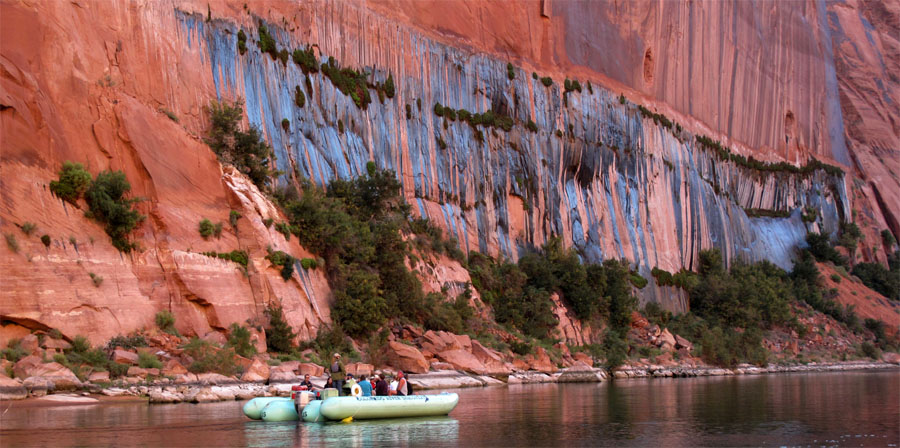 Click for full size image of Glen Canyon - Descending Sheep Panel Petroglyph Site (PID:98832) Glen Canyon - Descending Sheep Panel Petroglyph Site