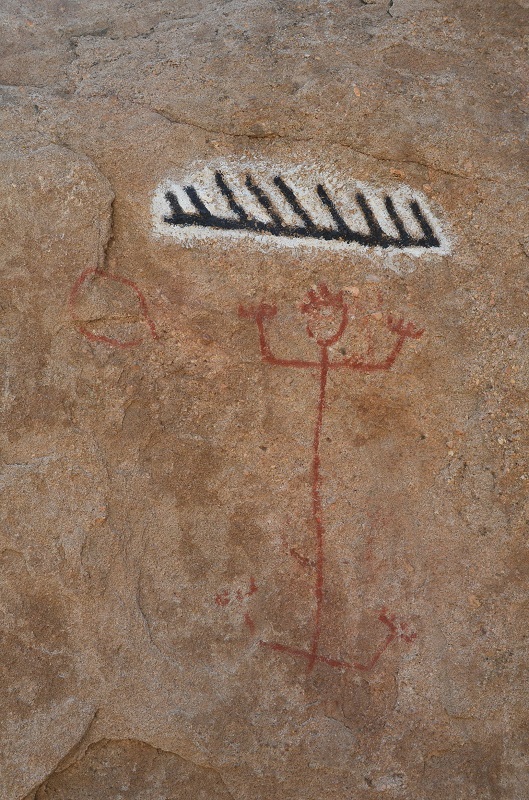 Click for full size image of Tataviam Pictograph Site (PID:133333) Tataviam Pictograph Site