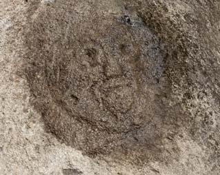 Man-Face petroglyph (Union, Grenada)