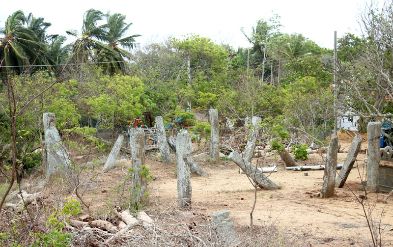 The ancient stone pillars of Gothapabbata (so called 