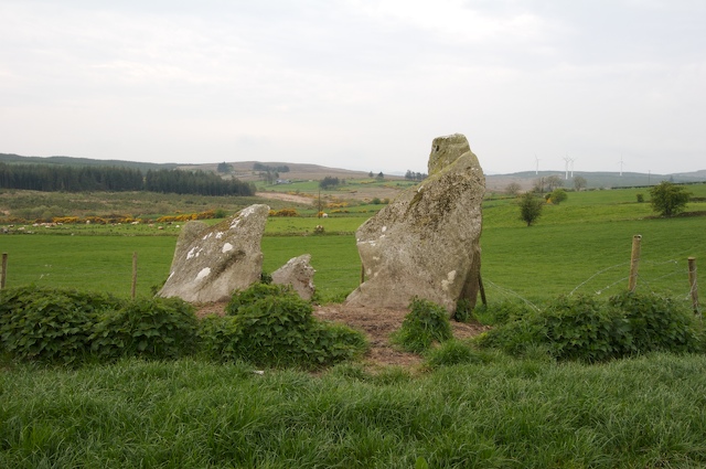 From the north, looking towards the windmills.