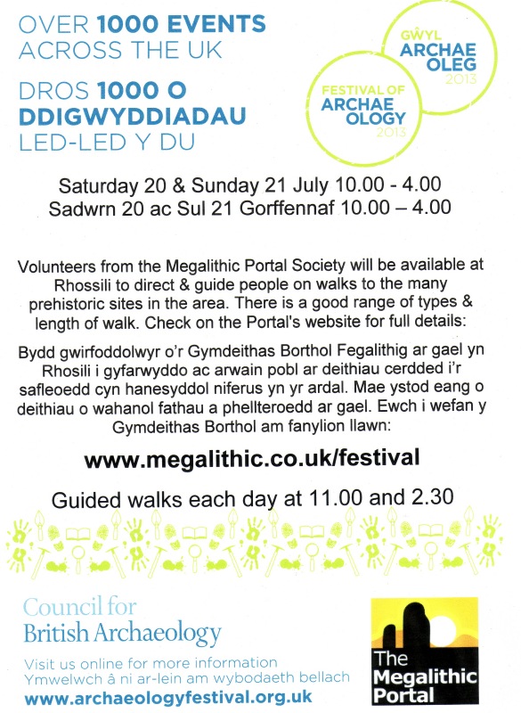 Click for full size image of Megalithic Portal Summer 2013 Events, July 2013 Gower, Wales (PID:110171) Megalithic Portal Summer 2013 Events, July 2013 Gower, Wales